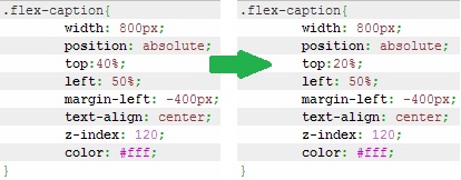 Slider Flex Caption CSS